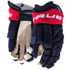 TRUE Catalyst XP Hockey Gloves - Junior -Warrior Sales Shop true catalyst xp hockey gloves junior navy red