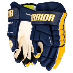 Warrior Alpha FR Pro Hockey Gloves - Junior -Warrior Sales Shop warrior alpha fr pro hockey gloves junior navy sport gold