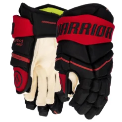 Warrior Alpha Pro Hockey Gloves - Junior -Warrior Sales Shop warrior alpha pro hockey gloves junior black red
