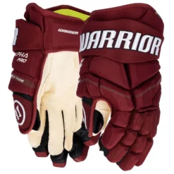 Warrior Alpha Pro Hockey Gloves - Junior -Warrior Sales Shop warrior alpha pro hockey gloves junior maroon